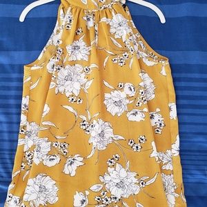 Bright Paper Moon long tie neck dressy tank